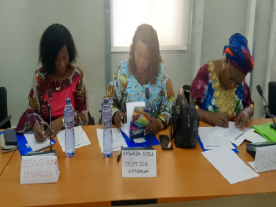 Atelier d'echange d'experience entre la synergie congolaise des femmes DDH et les Coalitions des femmes DDH de l'ITURI, Nord et Sud-KIVU